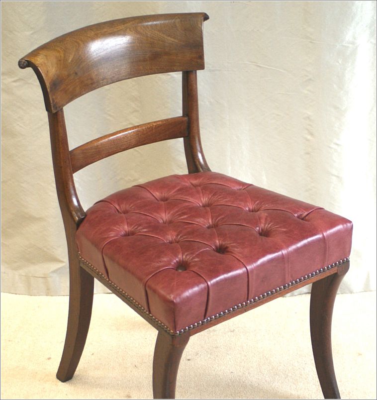 9063 Antique Victorian Mahogany & Leather Desk Chair Detail 1